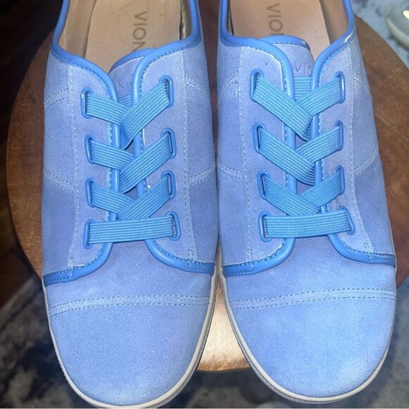 Vionic Blue Suede Sneakers Womens 9 - Picture 6 of 6